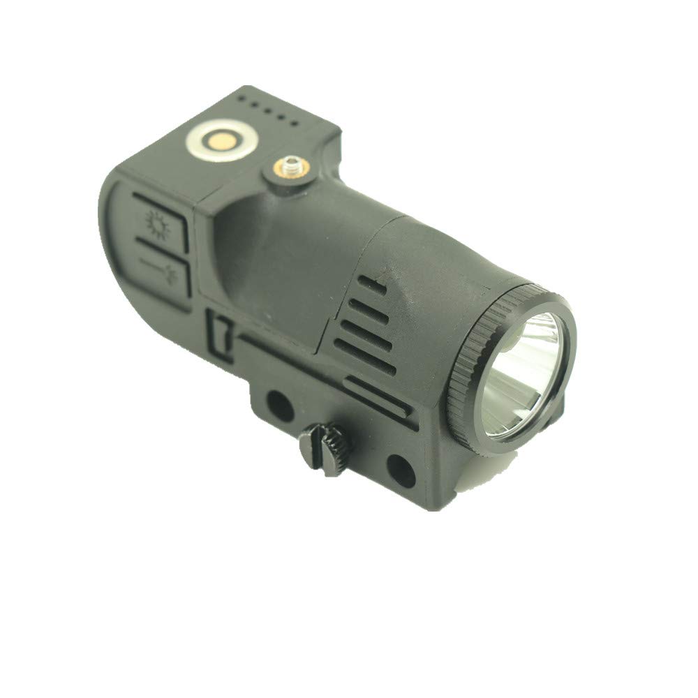 LICHPZY New Green Light Sighting Device, Laser Sight Rechargeable Tactical Laser Flashlight, Tactical Laser Sighting + LED Flashlight, Magnetic Contact Charging