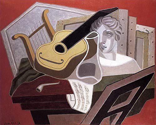 Tableau cubisme abstrait peint à la main par des professeurs d'art