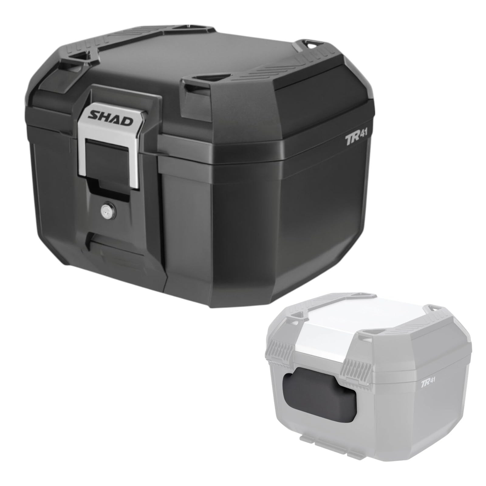 Amazon | SHAD(シャッド) TERRA TR41 トップケース ブラック＋バック 