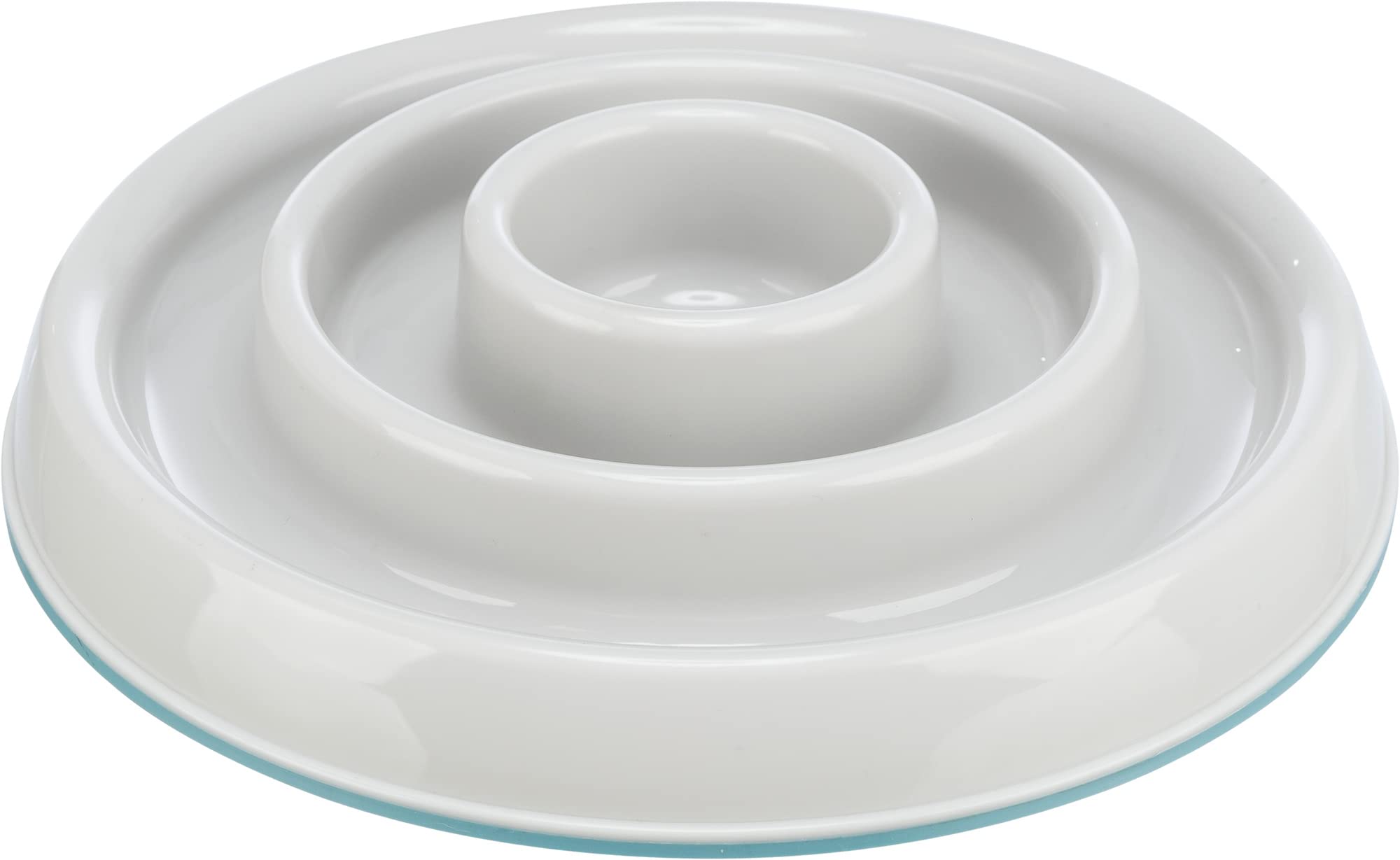 Slow Feeding bowl, plastic/TPR, 0.45 l/ø 23 cm, grey, 4 count (Pack of 1) - Image 2
