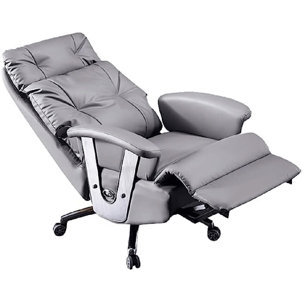 Computer Chair Electric Full Reclining Office Chair with Footstool Management Chair Color E Size As Shown