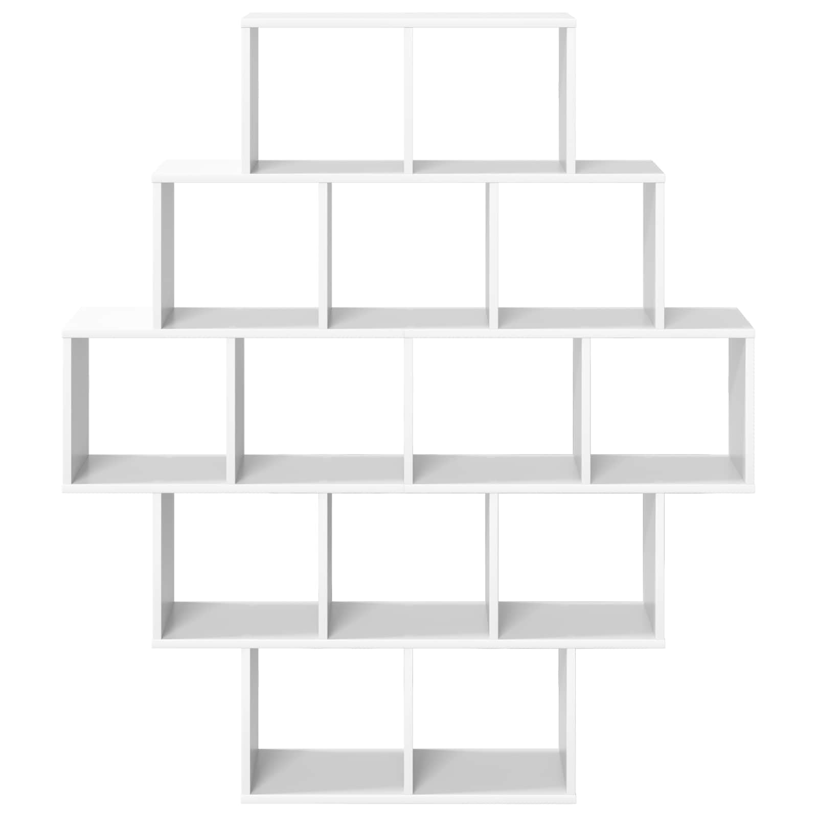 Hothingwell - Estantería de pared (120 x 20 x 136 cm), color blanco