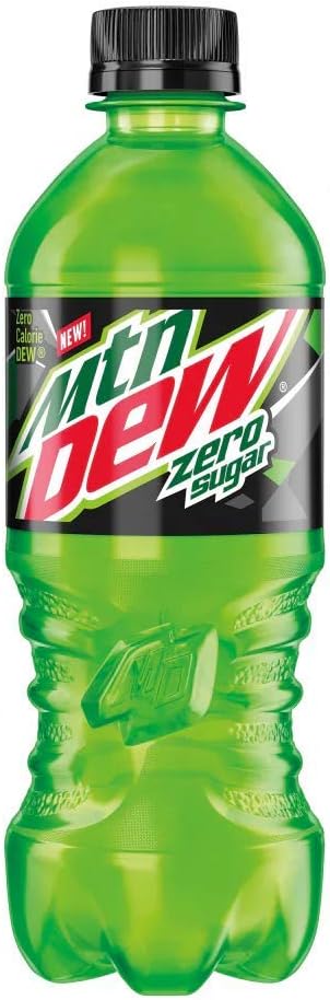 New Mountain Dew Zero Sugar 20oz bottle, 6 pack