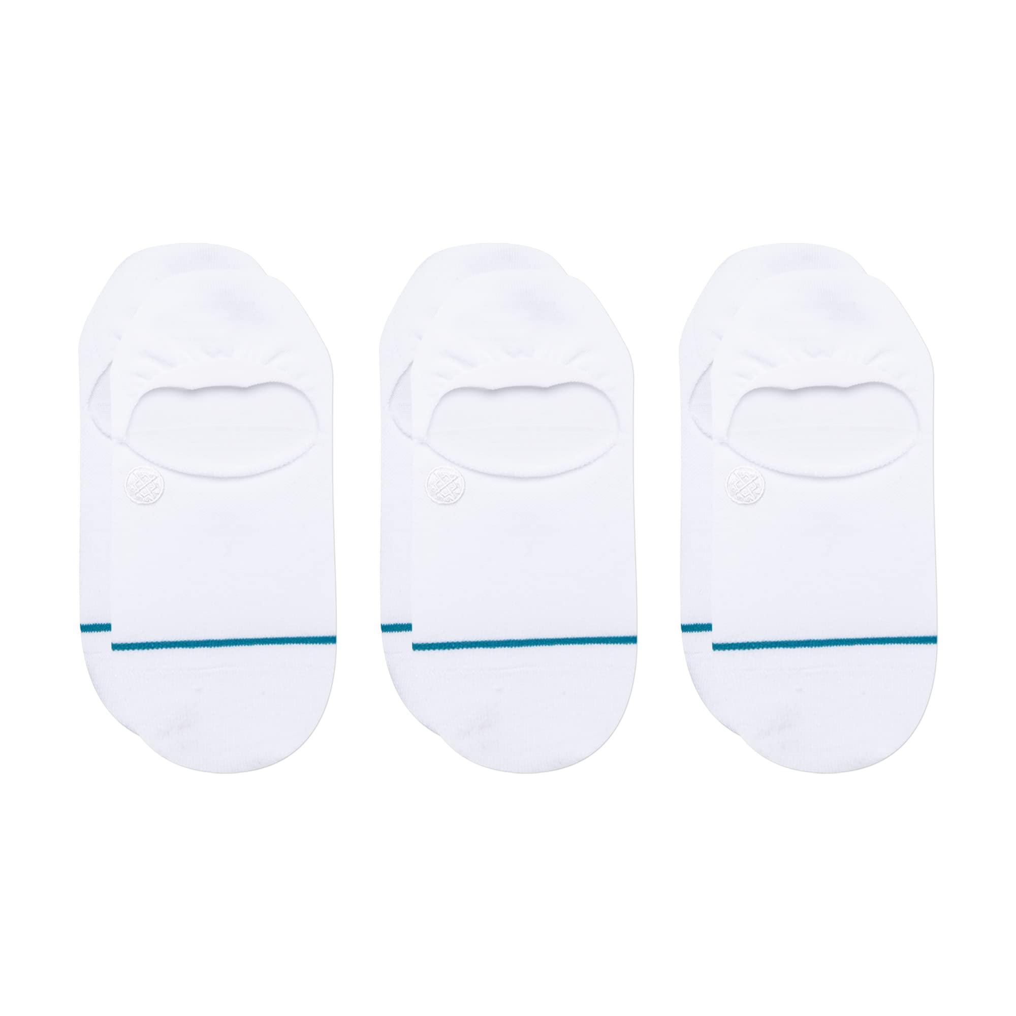 StanceIcon Classic Casual No Show Socks 3-Pack, No Slip Grip - Cotton Blend - Light Cushioning - Arch Support