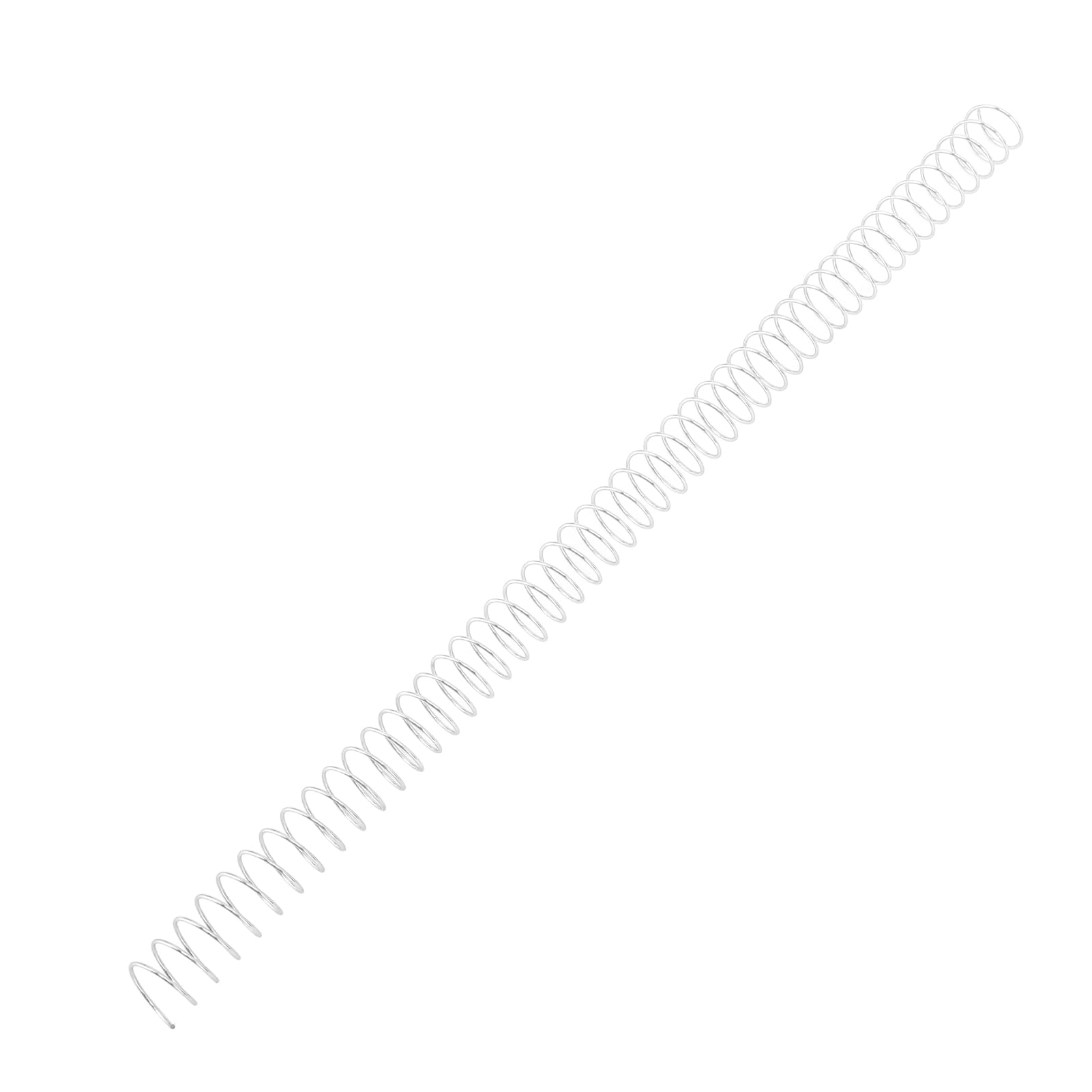 100 Bobine di Rilegatura a Spirale in Plastica 14,3 Mm 48 Denti Rapporto 4:1 Capacità di 115 Fogli con Rotazione di 360 Gradi per Carta in Formato A4 Letter (Argento)