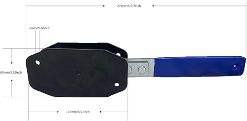 Miniatura 3 de LAJIAOZ - Herramienta de prensa de pinza de freno de coche de acero inoxidable, llave de freno de compresor de trinquete que puede oscilar en 360