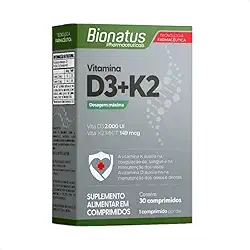 Vitamina D3+k2 MK-7 30 Comprimidos Suplemento