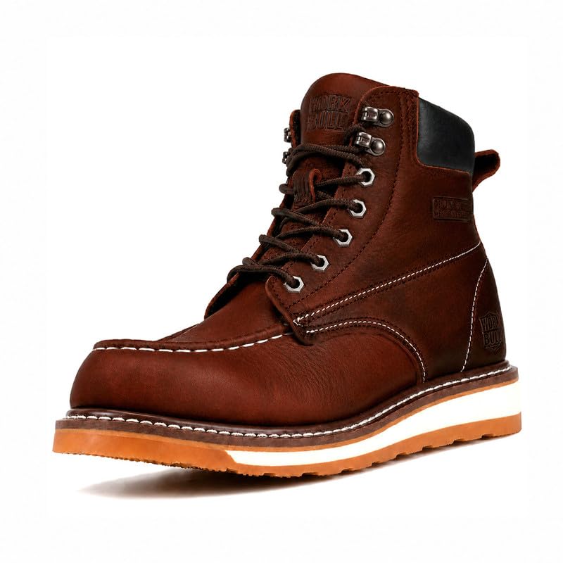 Image of Men's 6 Inch Moc Toe Work Boots