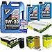 Produktbild QR-PARTS 69346134 Filter Set Inspektionspaket 7 Liter Motoröl Longtime High Tech 5W-30 MANN-FILTER Innenraumfilter Kraftstofffilter Luftfilter Ölfilter