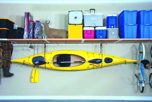 DIY Rhino Shelf Universal Garage Shelves (16 Foot Length, 33.5" Deep) - Commercial Grade, Structural Kits for Handymen - Thumbnail 4