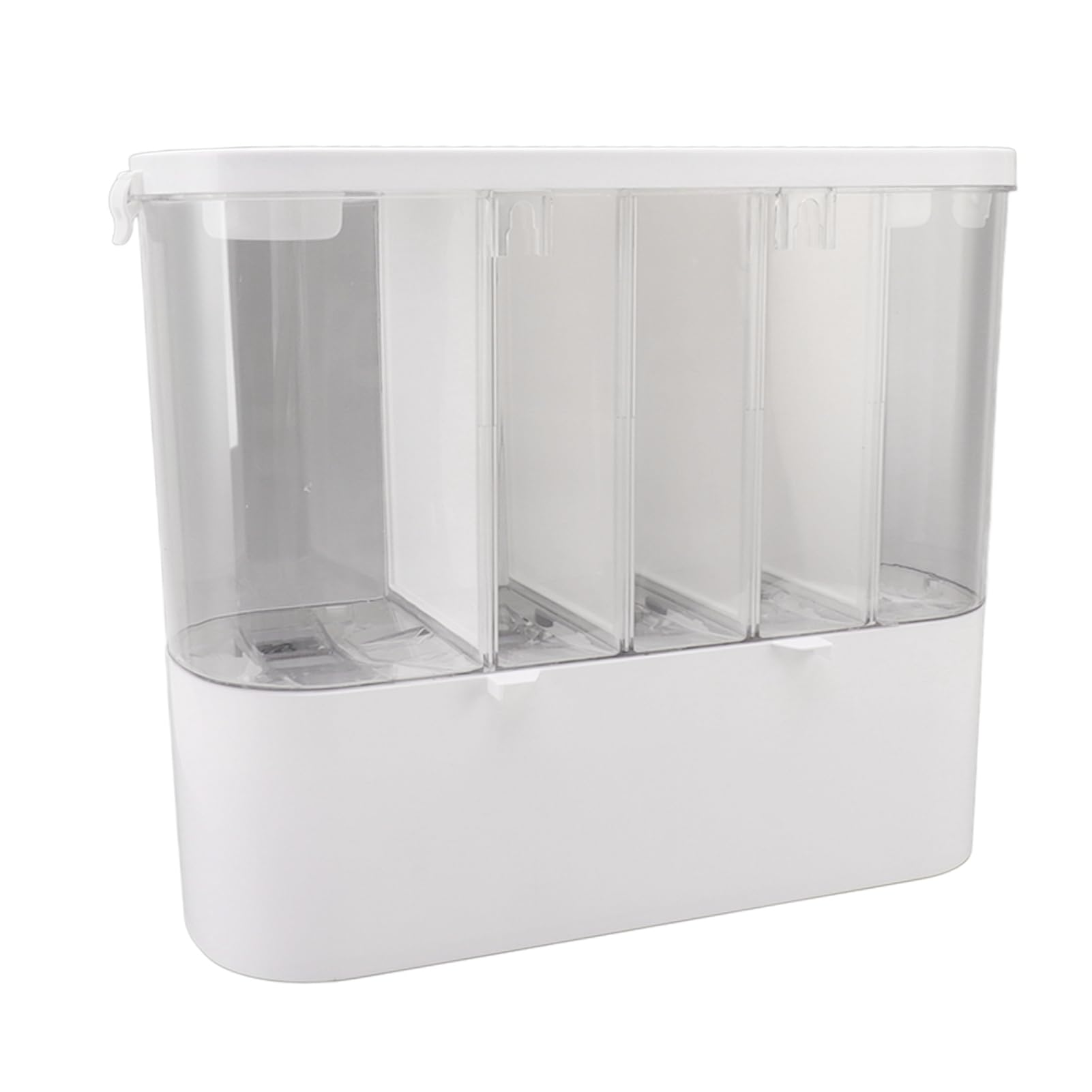 Scatola Dispenser per Cereali con Design a 5 Griglie per Conservare Facilmente i Cereali in e Dispensa, PET per Uso Alimentare, Contiene 10 Kg, 41 X 16 X 33,5 Cm