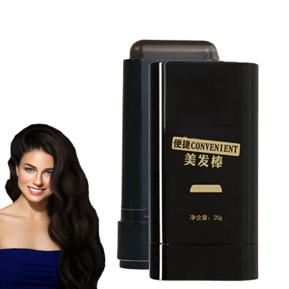 Hair Color Stick - Waterproof and Sweat-Proof Hair Dye Stick,White Hair Concealer stick,Touch up Comb 2 in 1 Korean,Portable Hair Dye Comb for Gray