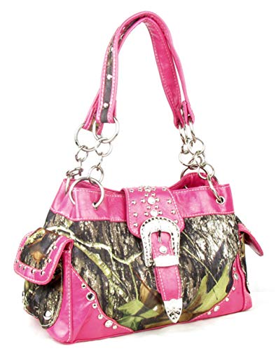 Women's Belt Buckle Purse Camou Handbag Purse in 5 colors2