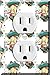 Single Duplex Outlet Cover Wall Plate - Cartoon pattern with giraffe and scarf