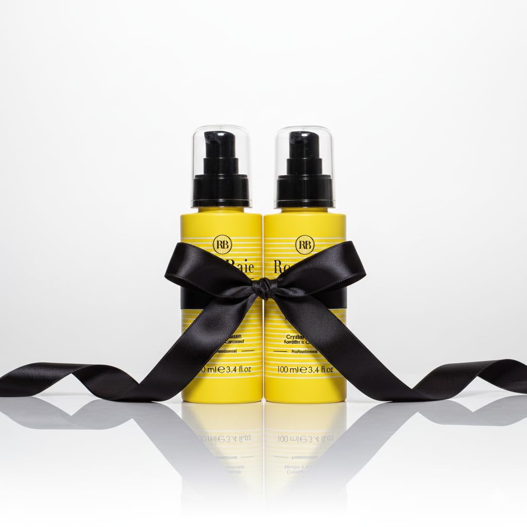 ROSEBAIE | Duo Sérum Cristal Coco et Kératine | 1 acheté = 1 offert | Cheveux secs, abîmés | Pointes Fourchues et Cassantes | Cheveux texturés crépus bouclés frisés | 2 x 100ml