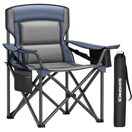 SONGMICS Oversized Camping Chair 450 lb Capacity, Heavy-Duty...