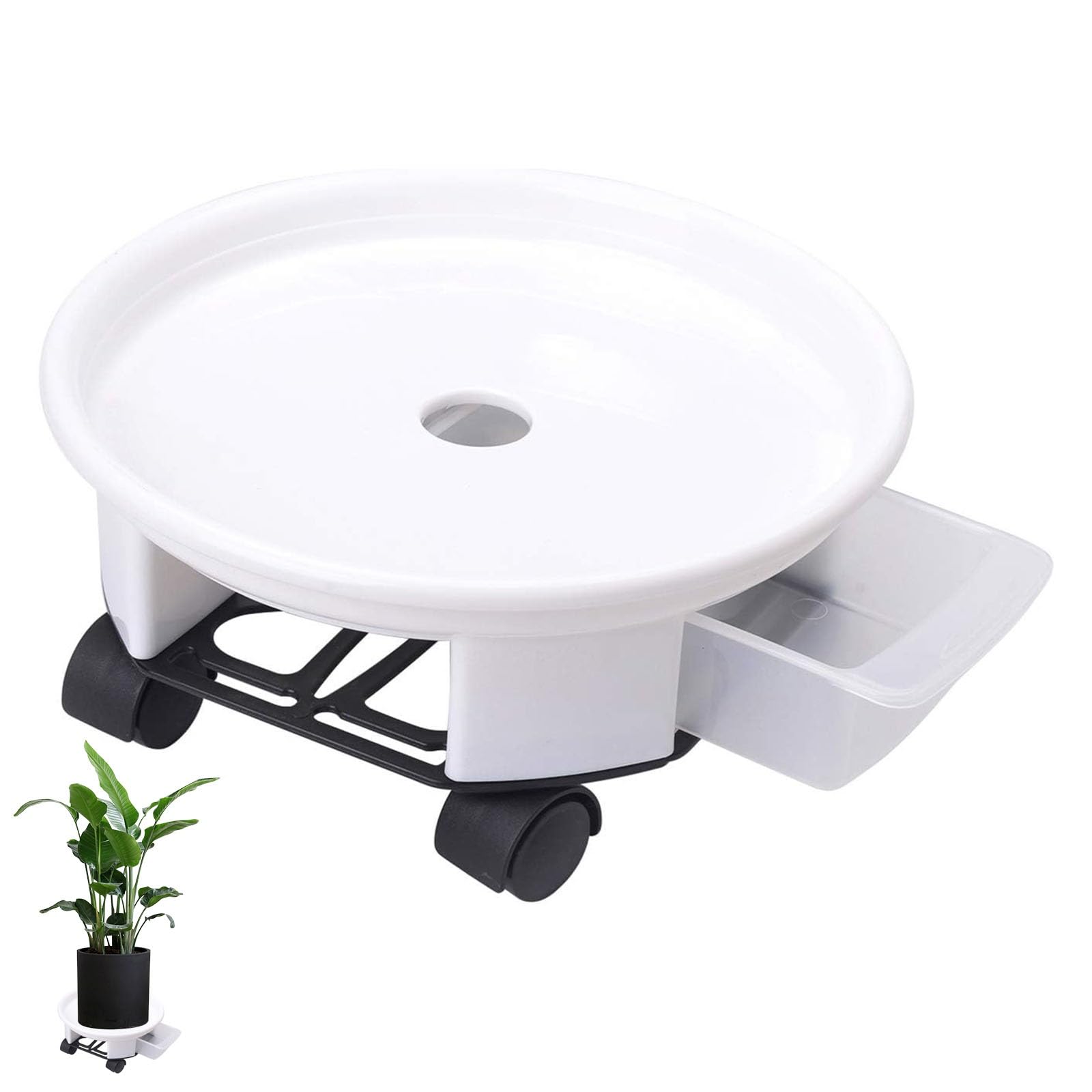 Plant Tray, Plastic Drip Pan with Universal Wheel, Water Drawer, Drain Trays for Plants, Vases, Wine Barrels, Even Small Household Appliances