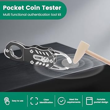 Coin Tester Kit with Advanced Resonance Authentication for Gold and Silver, for Precious Coin Tester and Pingcoin Systems