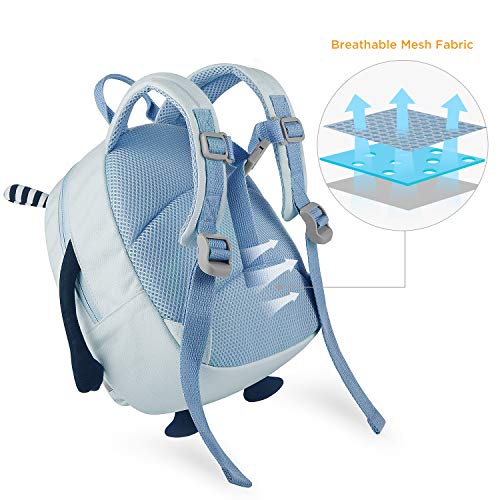 GAGAKU Kinderrucksack mit Brustgurt Mini Cartoon Kinder Rucksack Kleinkind für 2-5 Jahre Mädchen Jungen Tagesrucksack - Blau