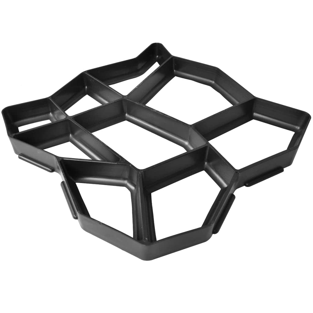 vidaXL Set 2 moldes de pavimento para el jardín, 42 x 42 x 4 cm