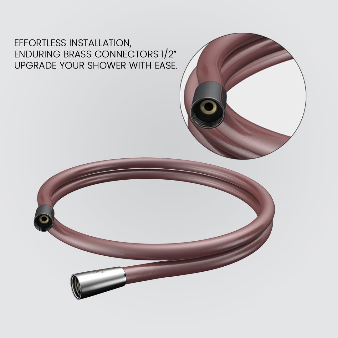 RN PVC High Quality Shower Hose - Rose Gold