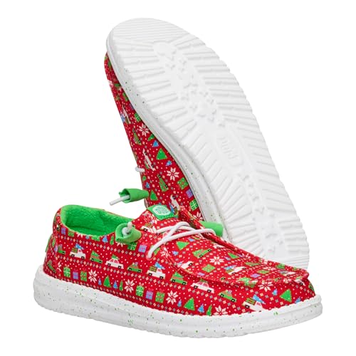 Image of HEYDUDE Women's Wendy Holiday Slip-On Loafers | Lightweight Comfortable Casual Shoes