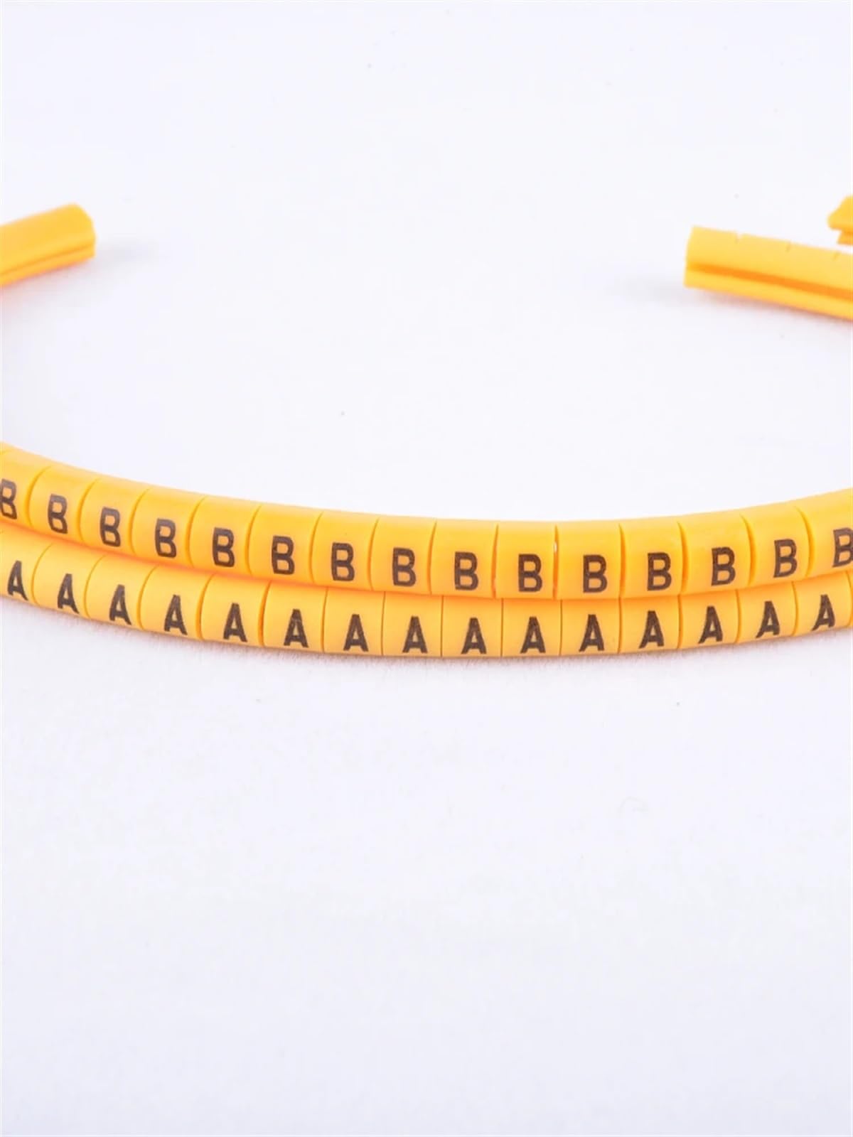 Etichette per la marcatura dei cavi, EC-0 EC-1 EC-2 EC-3 520 pezzi Lettere marcacavi gialle 4 mmq da A a(Ec 0(520pcs) yellow)