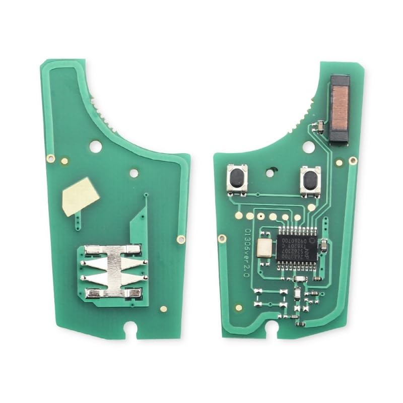 Suitable for Remote Car Key 433Mhz for Opel/Vauxhall Astra H 2004-2009 Zafira B 2005-2013 Vectra C 2002-2008 Corsa D 2007-2012(White)