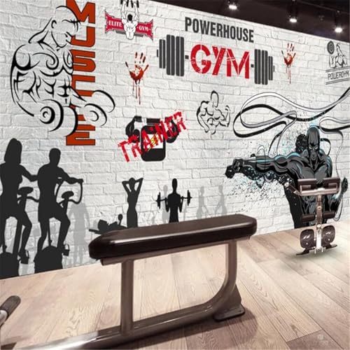Papel Pintado Mural, 3D Gimnasio Deportivo Papel Tapiz Autoadhesivo Para Sala De Estar, Dormitorio, Tv, Fondo, Oficina, Restaurante, Habitación, Foto De Pared Extraíble -629648706426