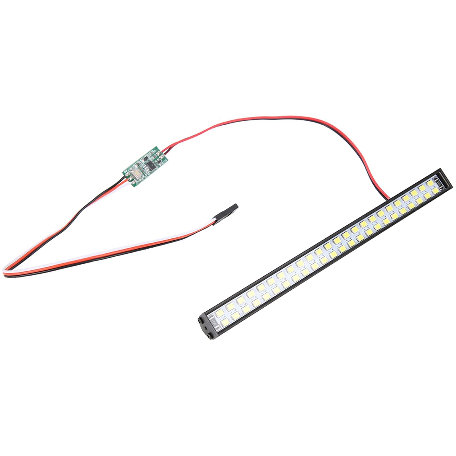 RC Dachlampe, 147 x 12 x 11,5 mm 48 Stück Lampenperlen RC Auto Dachlampe RC Crawler Universal LED Lichtleiste Teil Zubehör für RC Crawler Auto