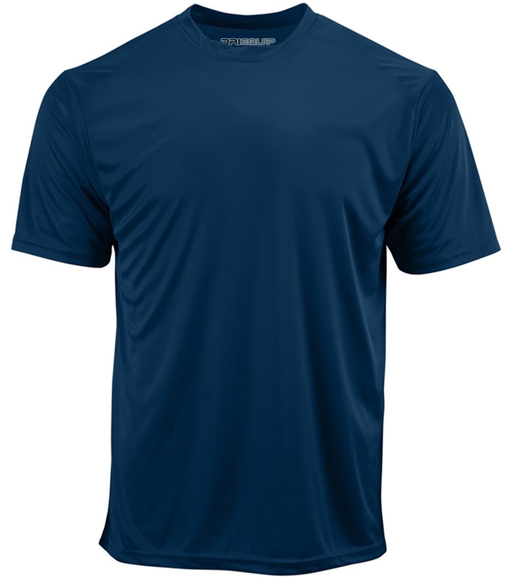 DRIEQUIP Men's Big & Tall Short Sleeve Moisture Wicking Athletic T-Shirts XS-6XL and Tall Sizes — view 48