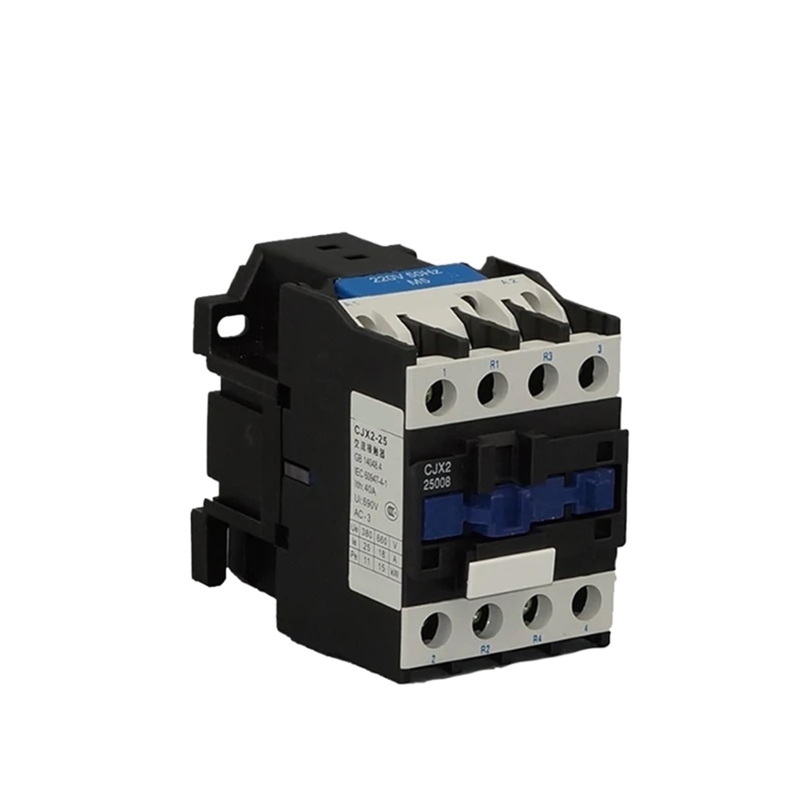 CJX2-25004 CJX2-25008 25A 4 pôles contacteur magnétique électrique 1 pièces (Color : 25004 4NO AC220V)