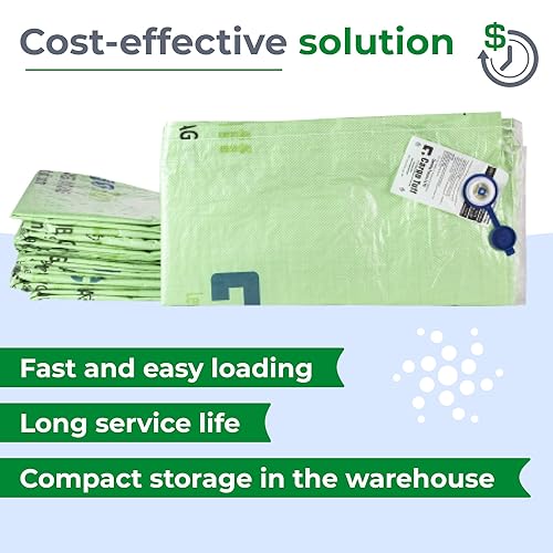 Image of IDL Packaging 48 inch x 96 inch Dunnage Airbags, Woven Polypropylene, Level 1 - Fill The Void in Trucks and Intermodal Shipments, Reusable - Load Securement Airbags for Container Stuffing