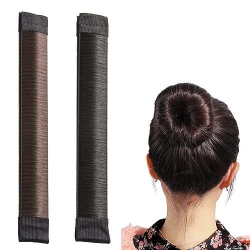 Magic Bun Maker Torsione Francese Strumento Fai Da Te Parrucca Sintetica Ciambelle Fasce Per Capelli Con Boccioli Palla Dolce Piatto Fatto Fascia Per Capelli Accessori Per Capelli Coreani - Foto 8