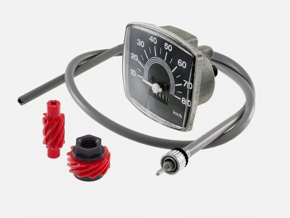KIT COMPLETO CONTACHILOMETRI CONTA KM + CAVO E INGRANAGGI COMPATIBILE CON VESPA 50 SPECIAL
