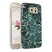 Produktbild Handyhülle für Samsung Galaxy S6, Asnlove Ultra Dünn TPU Silikon Hülle Case Cover Marmor Motiv mit IMD Schale Backcover Tasche Schutzhülle für Samsung Galaxy S6 G920F, Smaragd