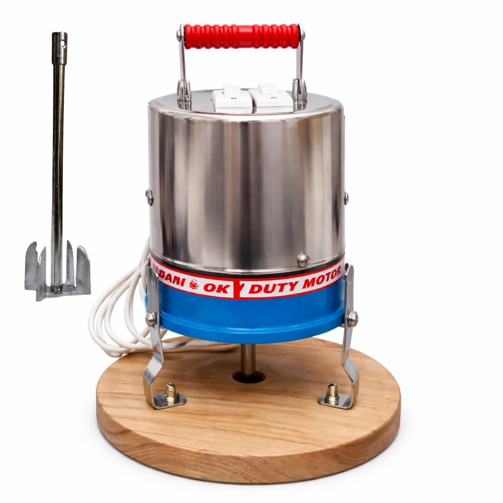 Lapras 𝟏𝟓-𝐘𝐞𝐚𝐫 𝐋𝐨𝐧𝐠-𝐋𝐢𝐟𝐞 𝐖𝐚𝐫𝐫𝐚𝐧𝐭𝐲 Lassi Maker Machine 125W, Buttermilk Maker with Heavy Duty Copper Motor, Electric Butter Churn Machine for Curd Cream Kitchen Use-picture-13