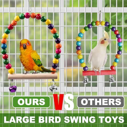 Bird Toys for Parakeets 7Pcs — alternate color or size variant on Amazon