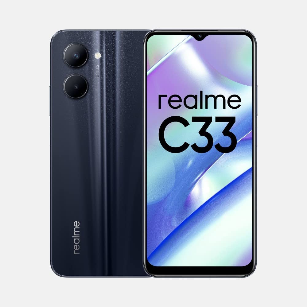 realme RMX933 4GB/128GB スマートフォン realme C33 Dual-SIM 128GB ROM + 4GB RAM 4G LTE (Night Sea