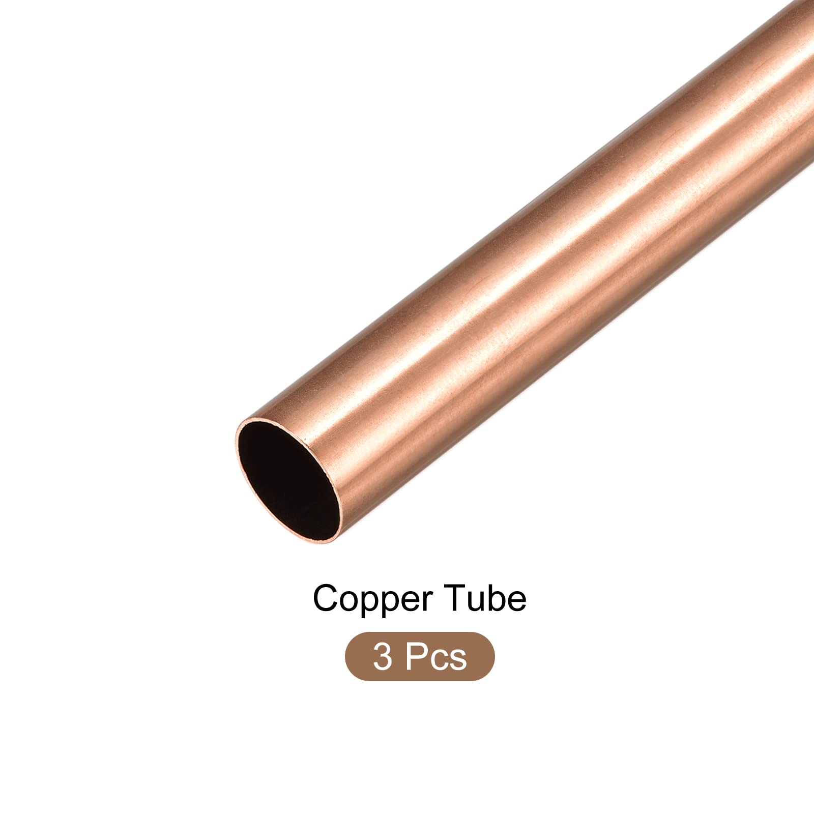 4 Tubes En Cuivre Droit - Diamètre 2,5 Mm, épaisseur Paroi 0,25 Mm, Longueur 300 Mm - Pour Bricolage, Modélisme, Décoration