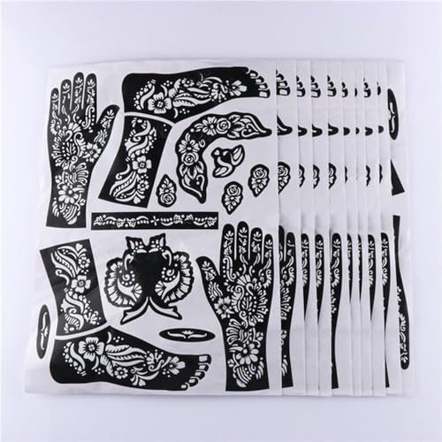 Jjlfresheners Henna Tattoo Kit Stencils,Temporary Reusable Unisex Tattoo Sets thumb #1