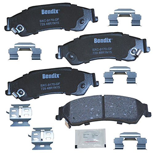 Image of Bendix Priority1 CFC729 Ceramic Rear Brake Pads for Chevrolet Blazer 2005-1997, S10 2004-1998, GMC Jimmy 2005-1997, Sonoma 2004-1998, Isuzu Hombre 2000-1998, Oldsmobile Bravada 2001-1997