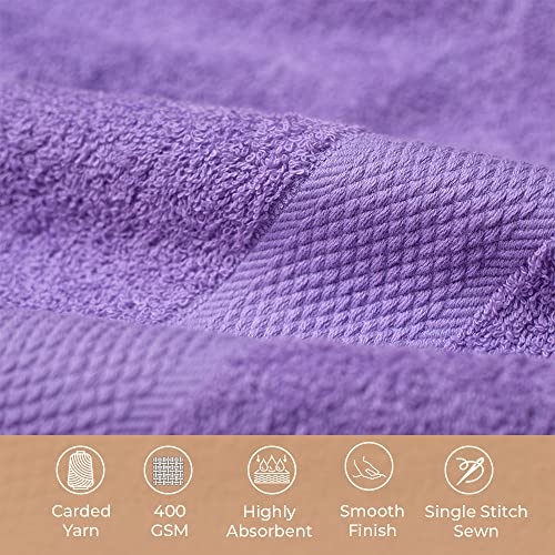 Ashley Mills Bath Towels Set Of 6 - 400 Gsm Super Soft Cotton Towels, Quick Dry, Highly Absorbent Spa Hotel Towels For Bathroom | Bath Towels 28"X55" - Multi Colors #TOP2