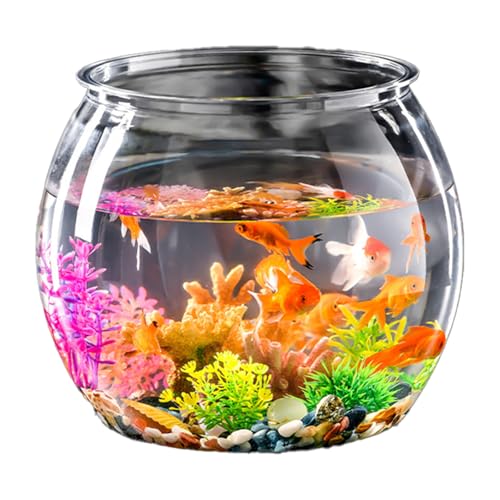 Alpha Depot 金魚鉢 プラスチック 水槽 メダカ 飼育 プラスチック アクアリウム (M)