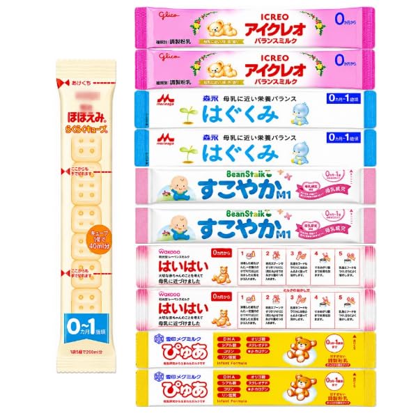 Amazon.co.jp: 【A-11(計11本入)】粉ミルク お試しセット 6種類 小分け