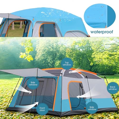 Carpa Dome Familiar GERRIT Waterproof Camping 310x210x185 cm miniatura 2