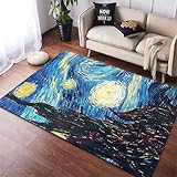 Photo Gallery aafuoo tappeto da notte stellato per soggiorno, 120 x 150 cm, morbido area di stampa per camera da letto, tappetino antiscivolo per ingresso, bagno, cucina, decorazione della casa Photo Gallery aafuoo tappeto da notte stellato per soggiorno, 120 x 150 cm, morbido area di stampa per camera da letto, tappetino antiscivolo per ingresso, bagno, cucina, decorazione della casa