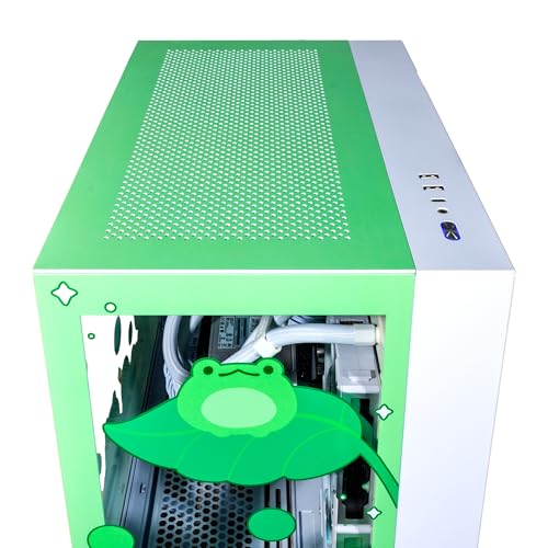 Image of Velztorm Minty Frog Custom Built Gaming Desktop PC (AMD Ryzen 7 5700X, GeForce RTX 5080, 64GB DDR4, 2TB PCIe SSD, RGB Fans, 240mm AIO, 850W PSU, WiFi 5, Bluetooth 5.0, RJ-45, Win 11 Home)
