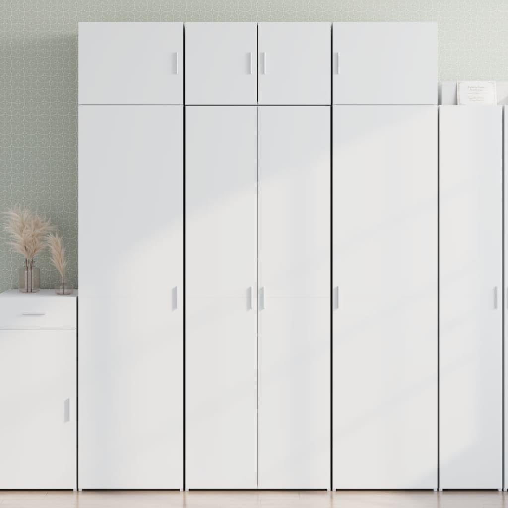 vidaXL Armadietto alto bianco 70 x 42,5 x 185 cm legno con mensola