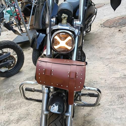 Phares moto custom 5.75 pouces pour modification de face avant Harley - 6